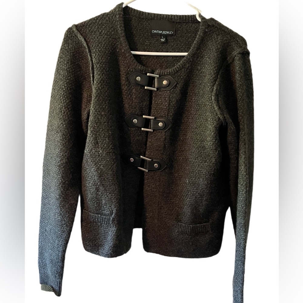 Cynthia Rowley Black Cardigan Sweater